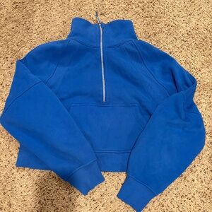 Lululemon Scuba Oversized Funnel Neck Blue size Xs/s
